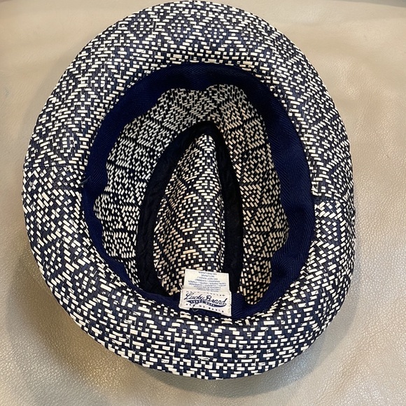 Lucky Brand black and white diamond weave fedora - Picture 4 of 10